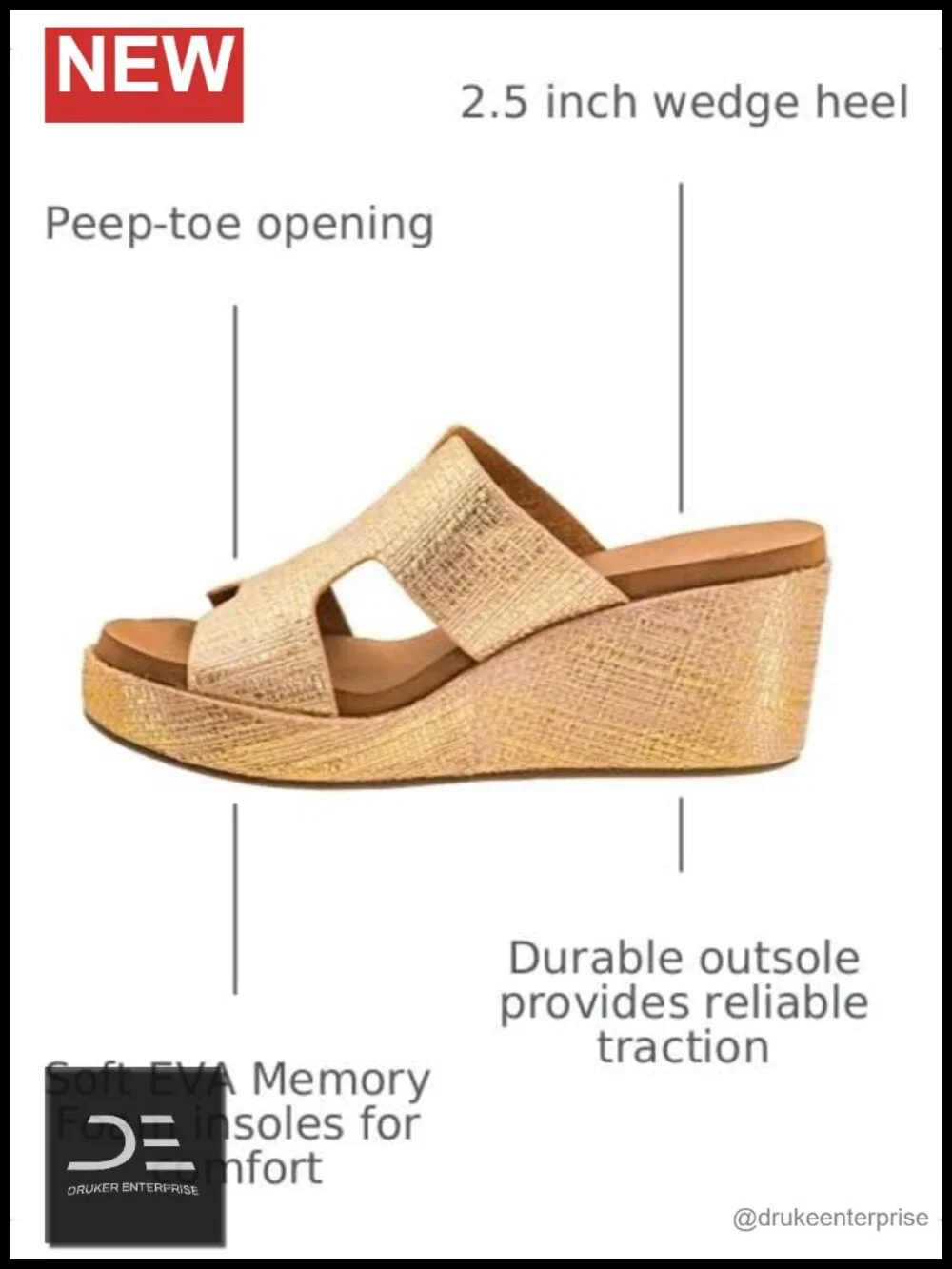 Corkys Pucker Up EVA Foam Platform Wedge Sandals Peep Toe Slingback Lightweight